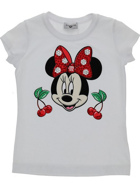 Monnalisa Παιδικό T-Shirt Κοντομάνικο Λευκό 195643PL0-099