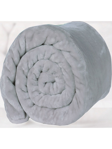 MC DECOR ΚΟΥΒΕΡΤΑ ΜΟΝΗ VELOUR 160X220 CM - GREY - MC DECOR MCL.KKM.010