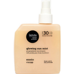 Laouta Cacao Glowing Sun Αντηλιακό Spray Προσώπου & Σώματος SPF30 200ml