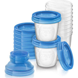 Philips Avent Δοχεία Αποθήκευσης Μητρικού Γάλακτος Blue 180ml 22τμχ