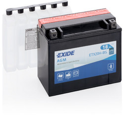 Exide Μπαταρία Μοτοσυκλέτας ETX20H-BS 270A 18Ah