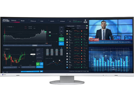 Eizo FlexScan EV3895-WT Ultrawide IPS Curved Monitor 37.5" 3840x1600 QHD 60Hz 4ms