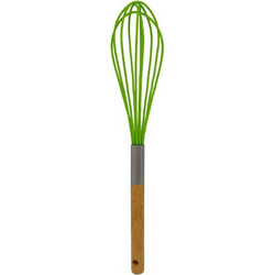 Αυγοδάρτης Σιλικόνη Με Ξύλινη Λαβή 788514 30cm Green Ankor Σιλικόνη