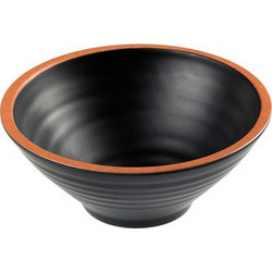 Μπωλ Μελαμίνης Φ18 4x7 5cm Σειρά Terracota Μαύρο Leone c378420
