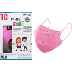 Famex Kids FFP2 NR Particle Filtering Half Mask Ροζ 1τμχ