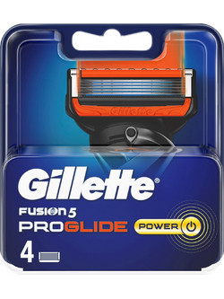 Gillette Fusion 5 Proglide Power Ανταλλακτικά Ξυραφάκια με 5 Λεπίδες & Λιπαντική Ταινία 4τμχ