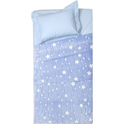 Viopros Άστερ Κουβέρτα Κούνιας Fleece 110x150 Γαλάζια