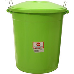 Homeplus 07.16.0133 Κάδος Απορριμάτων Κουζίνας Πλαστικός Πράσινος 50lt