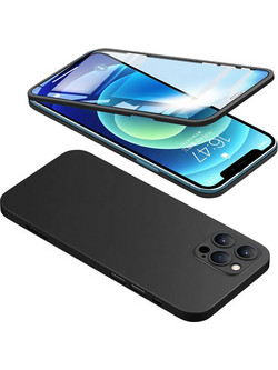 Powertech 2.5D 360 Full Cover Black (iPhone 12 Pro Max)