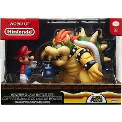 Jakks Pacific Super Mario Bowser vs Mario Diorama Set 64512