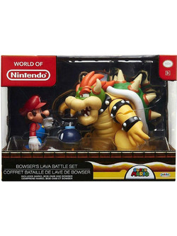 Jakks Pacific Super Mario Bowser vs Mario Diorama Set 64512