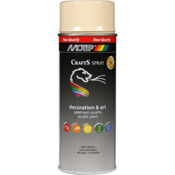 Motip Crafts Spray Σπρέι Βαφής RAL9001 Cream White Gloss 400ml