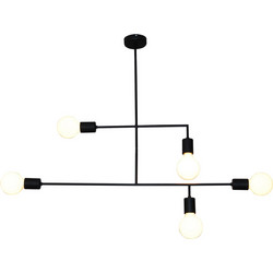 Home Lighting Rodney Κρεμαστό Φωτιστικό Οροφής Πολύφωτο G9 Μαύρο 77-3811