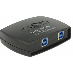 Delock Sharing Switch USB-A to 2 x USB-B Black 87723