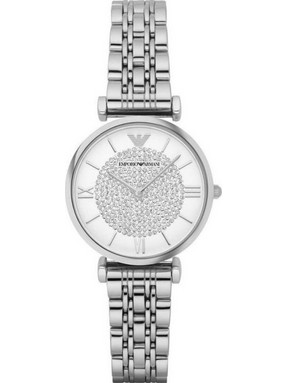 Emporio Armani Γυναικείο Ρολόι με Ασημί Μεταλλικό Μπρασελέ AR1925