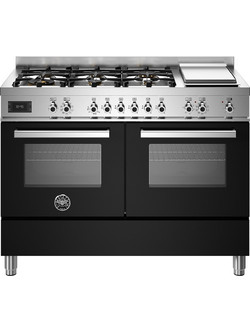 Bertazzoni PRO126G2EΝΕT Κουζίνα Ηλεκτρική με Εστίες Αερίου 119.5cm