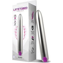 LateToBed Renee Δονητής Bullet 18.5cm Ασημί