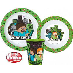 Stor Minecraft Παιδικό Σετ Φαγητού 3τμχ