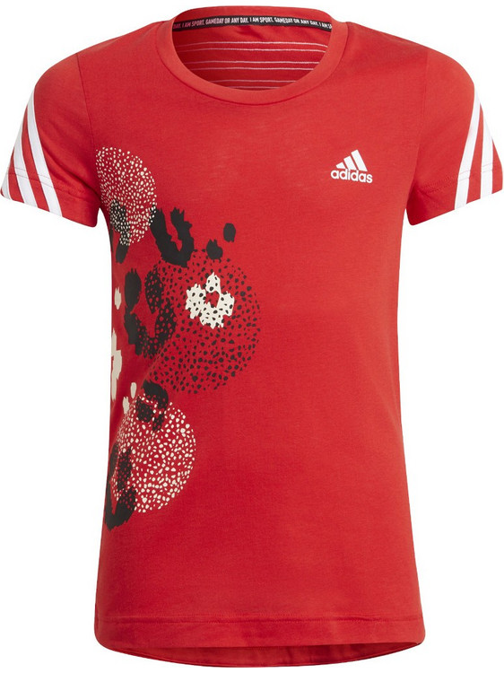 Adidas 3-Stripes Graphic Παιδικό T-Shirt Κοντομάνικο Κόκκινο GT6894