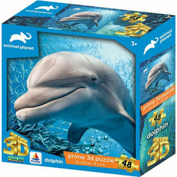 Puzzle Prime 3D Animal Planet Dolphin 48 Κομμάτια