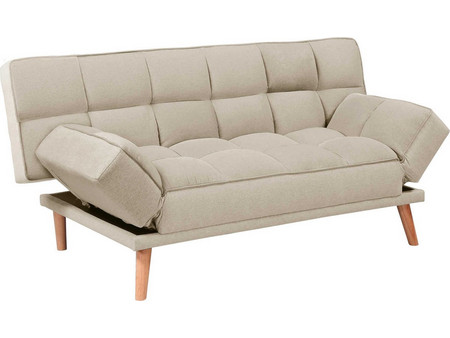 Woodwell Jay Τριθέσιος Καναπές Κρεβάτι Μπεζ 179x90x87cm Ε9923,5