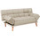 Woodwell Jay Τριθέσιος Καναπές Κρεβάτι Μπεζ 179x90x87cm Ε9923,5