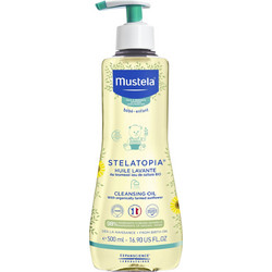 Mustela Stelatopia Βρεφικό Λάδι Καθαρισμού για Ατοπικό Δέρμα Αβοκάντο & Πράσινο Τσάι με Αντλία 500ml