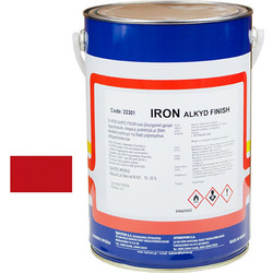 Hydroton Iron Alkyd Finish Βερνικόχρωμα Μετάλλου Κόκκινο Ral-3020 Gloss 4lt