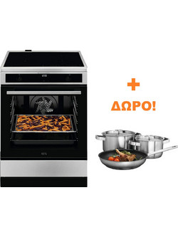 AEG CIB6645ABM Κουζίνα Ηλεκτρική 73lt με Επαγωγικές Εστίες 59.6cm