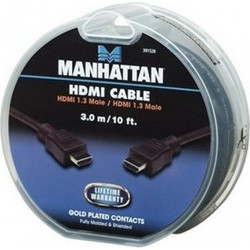 Manhattan Καλώδιο HDMI 1.3 HDMI Male to HDMI Male 3m Black