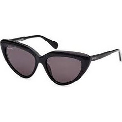 Max & Co CO0047 01A Γυναικεία Γυαλιά Ηλίου Cat Eye Μεταλλικά Μαύρα με Μαύρο Polarized Φακό