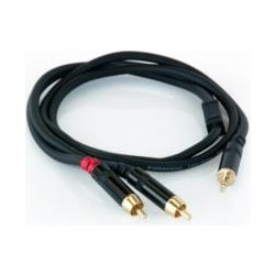 ΚΑΛΩΔΙΟ RCA2-JACK 3.5 stereo Master Audio 1m RCA351