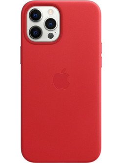Apple Leather Case with MagSafe Product Red (iPhone 12 Pro Max)