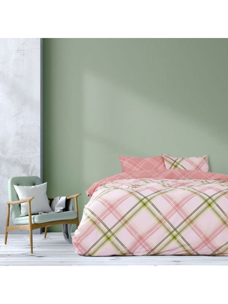 Κουβερλί Υπέρδιπλο Cube Pink Kocoon Ροζ 220x240