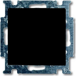 Διακόπτης Basic 55 Απλός με Μετώπη Μαύρη 2006/1Uc95