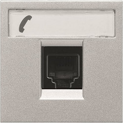 Πρίζα Τηλεφώνου RJ12 2M Αλουμίνιο Zenit N2217.6 Pl