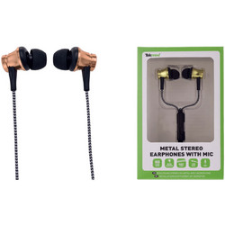Tekmee Metal Stereo Earphones With Microphone 3.5mm Jack (40430096)