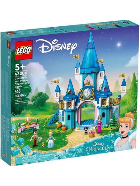 Lego Disney Princess Cinderella and Prince Charmings Castle για 5+ Ετών 43206