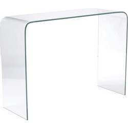 GLASSER Κονσόλα Διάφανο Γυαλί 12mm 110x35x75cm Woodwell ΕΜ723 - Woodwell