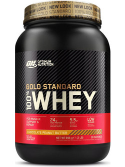 Optimum Nutrition Gold Standard 100% Whey Chocolate Peanut Butter Πρωτεΐνη Ορού Γάλακτος Γράμμωσης 908gr