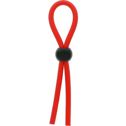 Dream Toys Stretchy Thick Lasso Cock Ring Ρυθμιζόμενο Ελαστικό Δαχτυλίδι Πέους & Όρχεων Σιλικόνης Κόκκινο