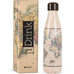 iDrink ID0008 Bottle Old Map 500ml