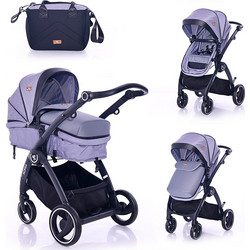 Lorelli Adria Καρότσι Μωρού 3 σε 1 Grey Silver