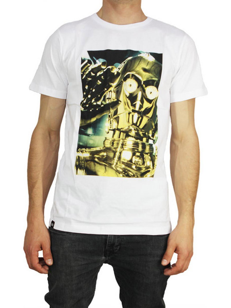 Dedicated Star Wars ανδρικό t-shirt C3PO λευκό 161dt-00055