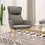 vidaXL Πολυθρόνα Relax Βελούδινη Γκρι 341351