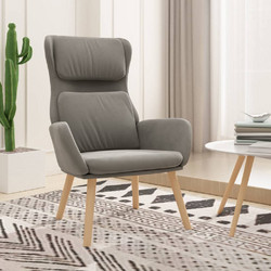 vidaXL Πολυθρόνα Relax Βελούδινη Γκρι 341351