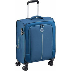 Delsey Caracas Βαλίτσα Καμπίνας 55x35x23cm με 4 Ρόδες Μπλε