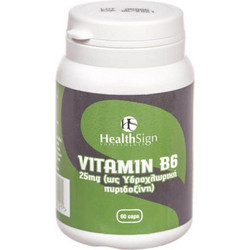 Health Sign Vitamin B6 25mg 60 Ταμπλέτες