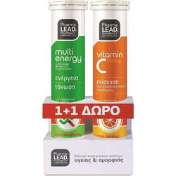 Pharmalead Multi Energy 20s + Vitamin C 550mg 20 Αναβράζοντα Δισκία
