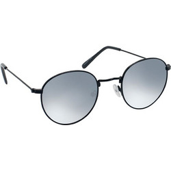 EyeLead L656 Γυαλιά Ηλίου Στρογγυλά Μεταλλικά Μαύρα με Γκρι Polarized Φακό